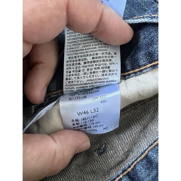 Levis 559 Mens Jeans Straight Leg Medium Wash 100% Cotton Denim 46 x 32 - Picture 5 of 7